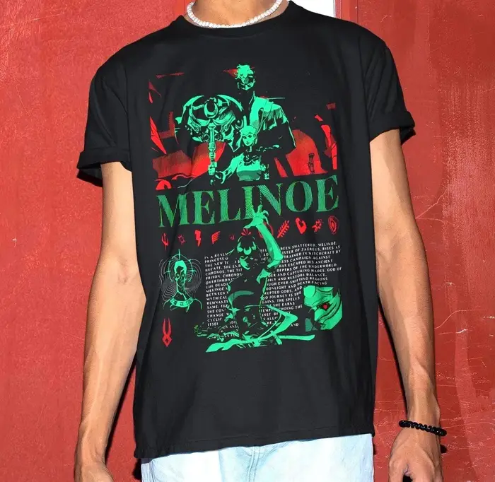 Melinoe Hades 2 T-shirt de jeu vidéo, T-shirt d'été ample et respirant pour hommes et femmes