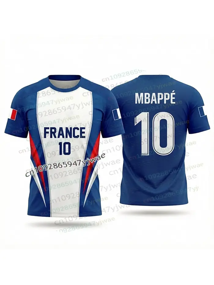 T-shirt de football 2026 France Mbappé 10 pour hommes