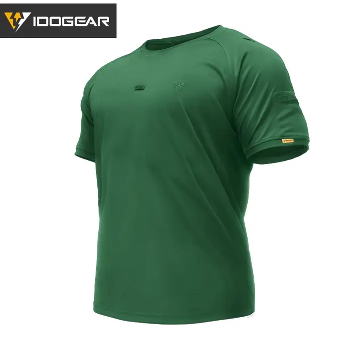T-shirt tactique d'été IDOGEAR respirant à col rond