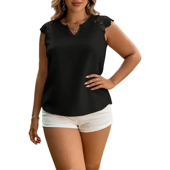 Débardeur Chic Grande Taille pour Femme – Col V