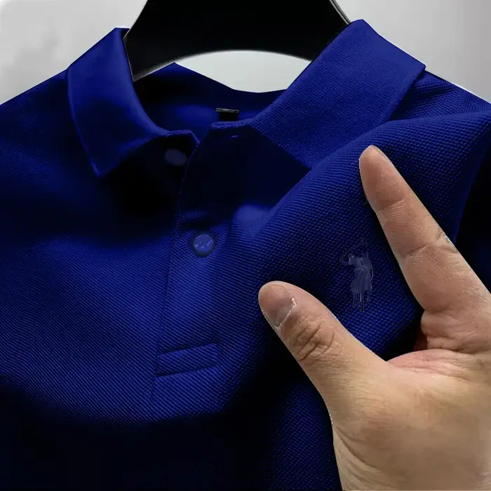 Polo homme haut de gamme à manches courtes