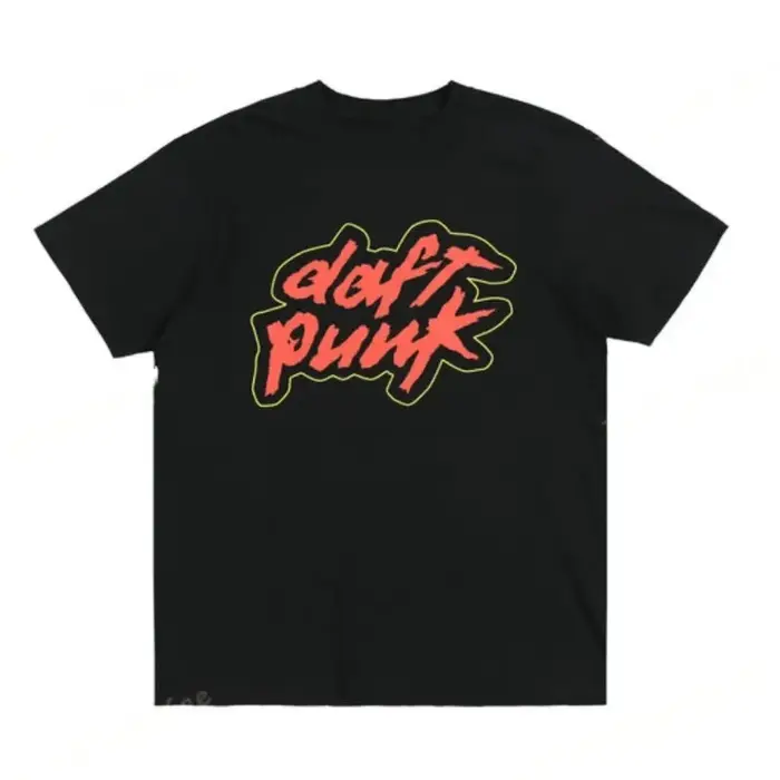 Daft Punk T-shirt d'été pour hommes coton confortable col rond
