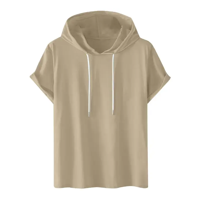 T-shirt à capuche d'été à manches courtes pour homme