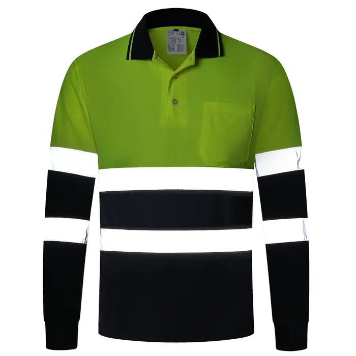 Polo de sécurité personnalisé avec logo orange