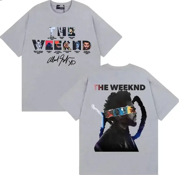 T-shirts The Weeknd After Hours Til Dawn European Tour 2026 pour hommes et femmes
