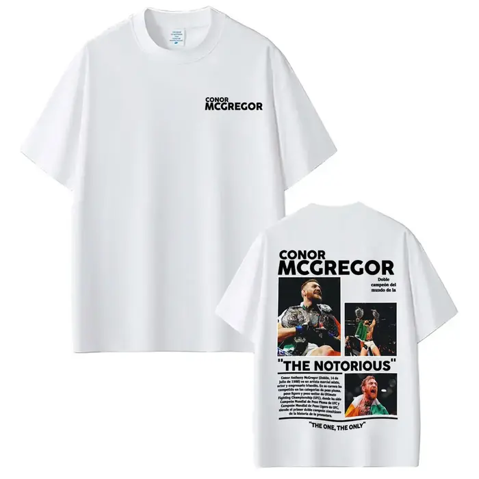 Conor Mcgregor The Notorious Merch T-shirts Vêtements pour hommes Harajuku Cool High Street