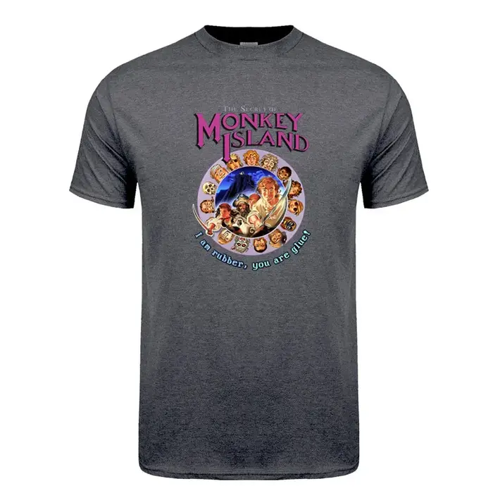 Secret de l'île des singes t-shirt été hommes coton à manches courtes T-shirts drôle