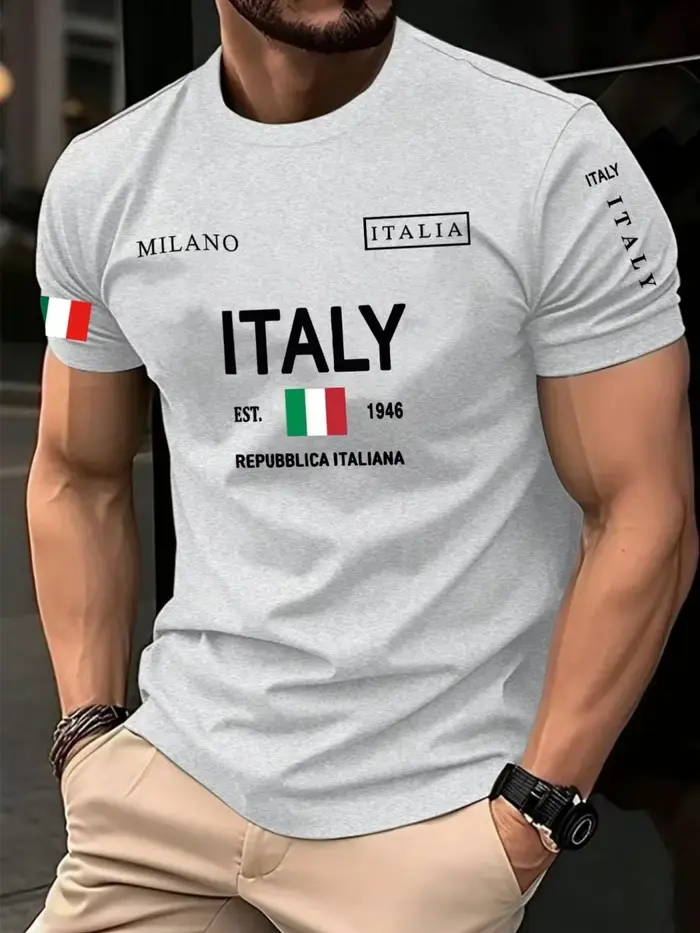 T-shirt à col rond pour homme