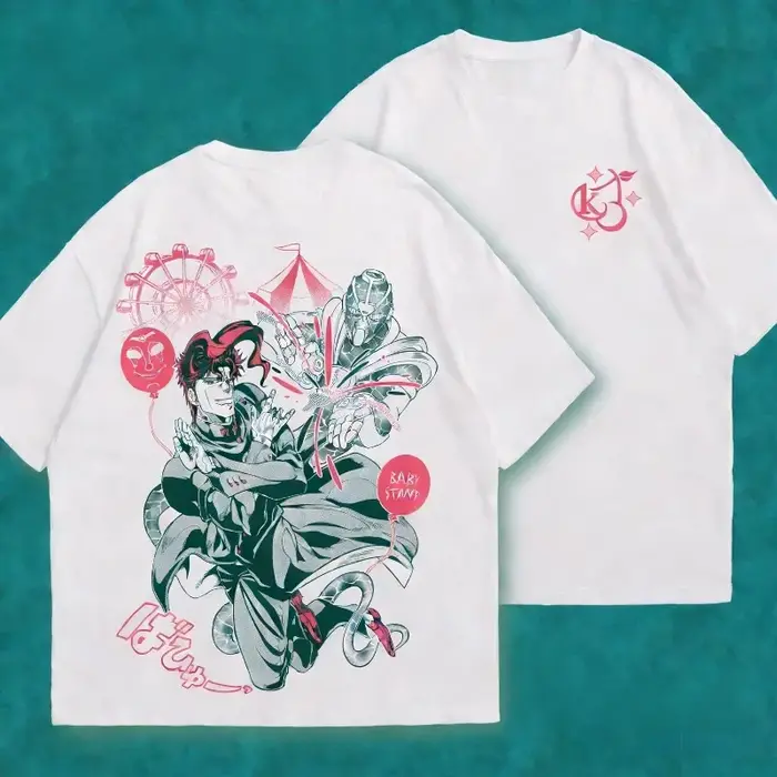 T-shirt graphique JoJo's Bizarre Adventure pour hommes
