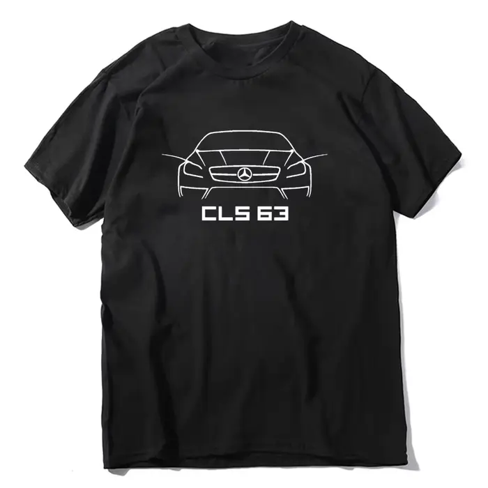 T-shirt en coton à impression numérique pour hommes, Économie noirs, Économie décontractés, Contour 
