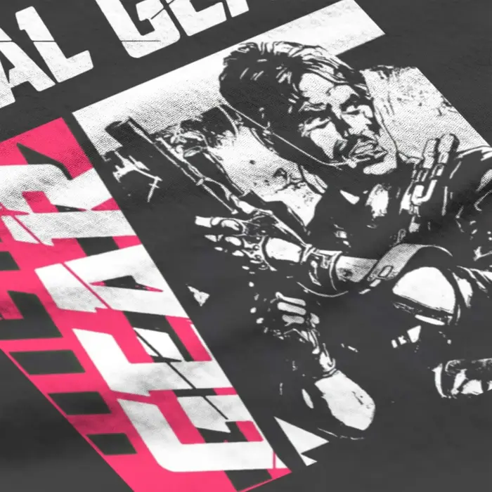 T-shirt en coton imprimé Metal Gear pour homme