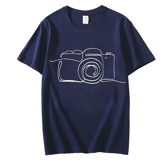 Photographe graphique t dessus de chemise vêtements appareil photo amant t-shirt Homme photographie