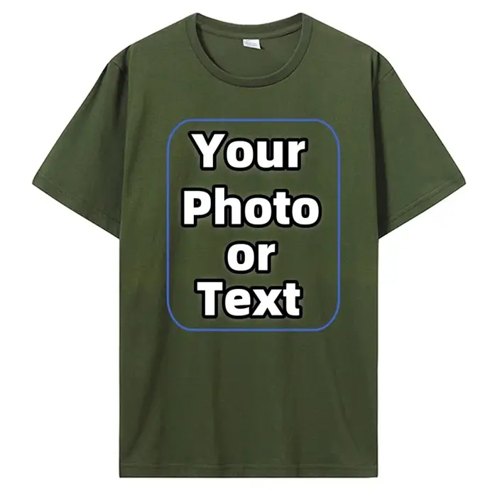 T-shirt personnalisé Faites votre conception Logo Texte Coton