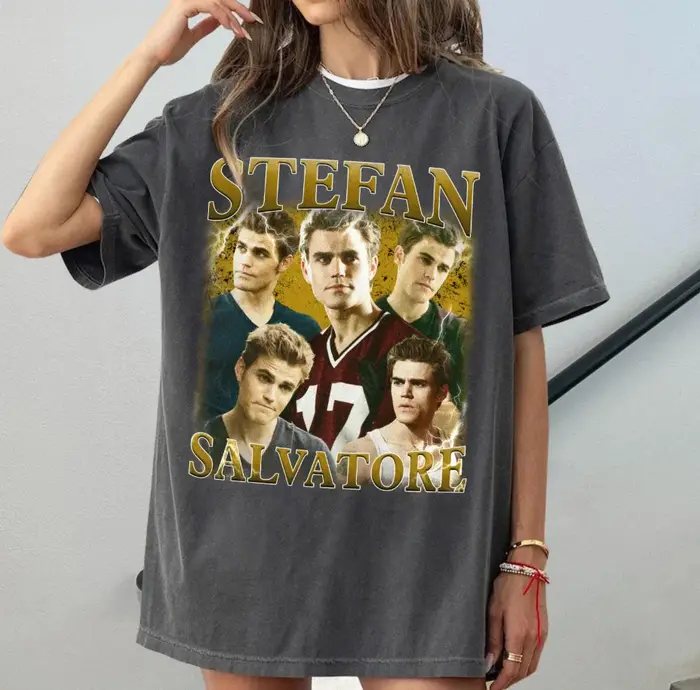 Stefan Salvatore motif imprimé T-shirt femmes et hommes haut nostalgique printemps/été ample confort