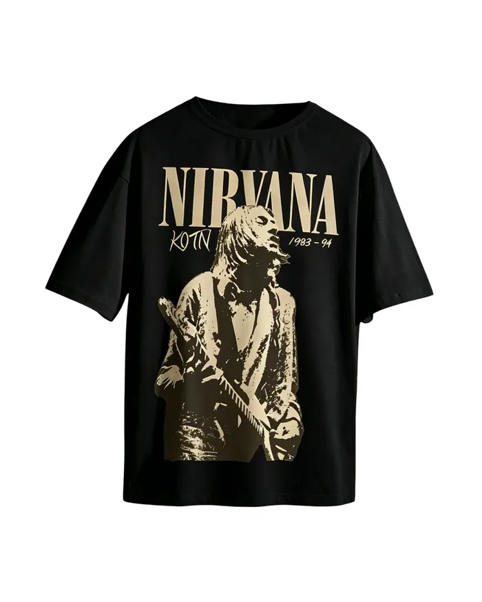 T-shirt unisexe Nirvana Rock Band été 2026 pour homme, 100 % coton, style streetwear, manches courte