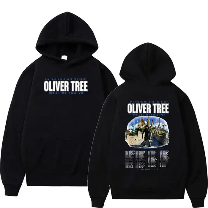 Oliver Tree Love You Madly Hate You Badly World’s First World Tour 2026 Hoodie Sweat-shirt surdimens