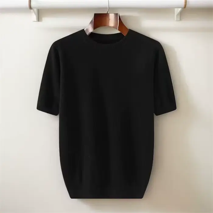 T-shirt en laine de cachemire mérinos super fine pour hommes, couche de Base, chemise mérinos, respi