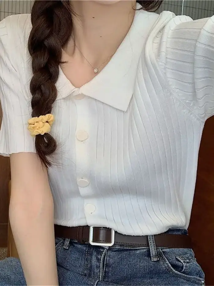 Cardigan court pour femme