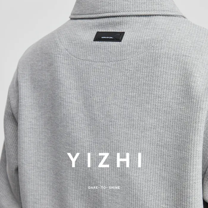 T-shirt Polo Homme Tendance à Col Revers Effet Deux Pièces