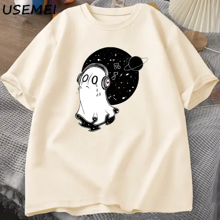 Napstablook Undertale T-shirt à manches courtes en coton pour hommes et femmes