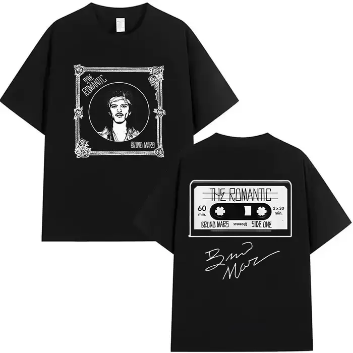 Bruno Mars The Romantic Tour 2026 T-shirt pour homme