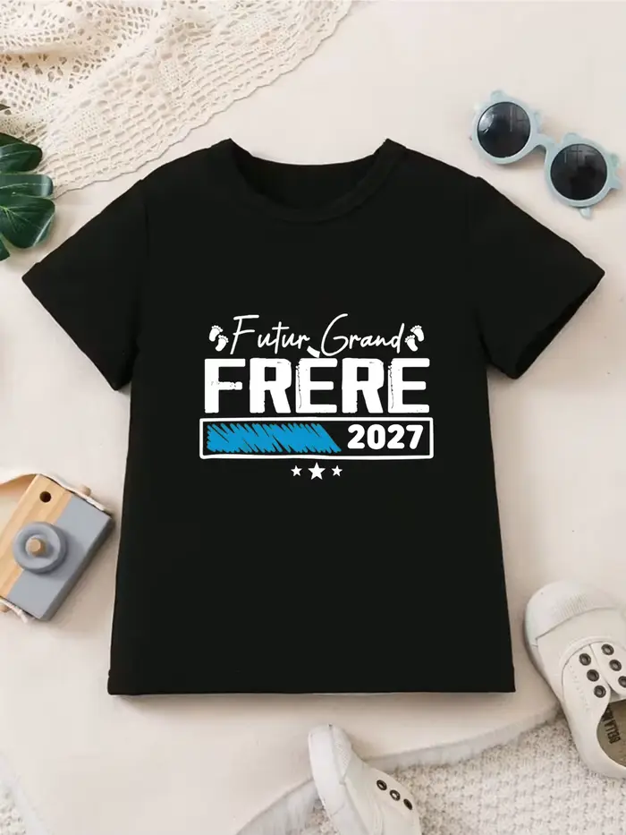 T-shirts imprimés pour garçons « Future Big Brother 2027 »