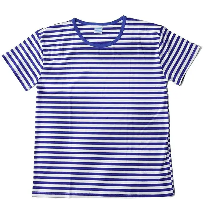 T-shirt rayé à manches courtes pour homme