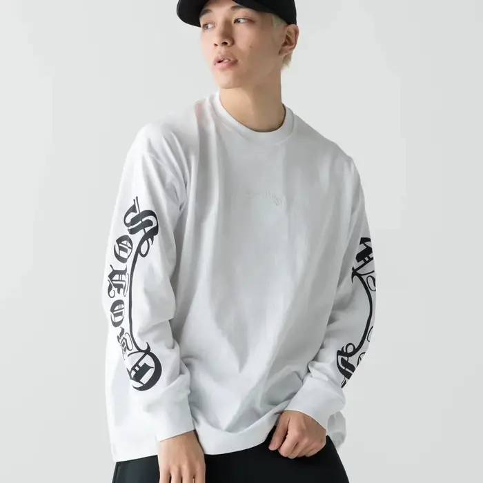 T-shirt à manches longues surdimensionné pour homme