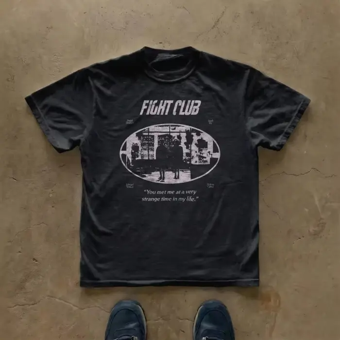 Nouveau T-shirt Combat Club Été 2026 - T-shirt imprimé à col rond pour homme, de haute qualité, déco