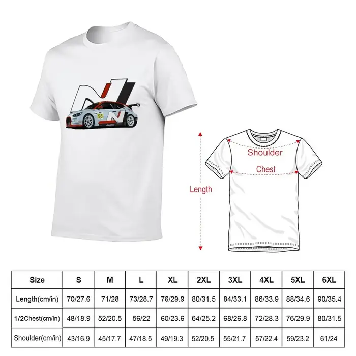 T-shirt graphique Veloster N TCR Race Car pour hommes, haut d'été, nouveau