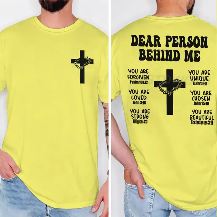 T-shirt avec verset biblique chrétien