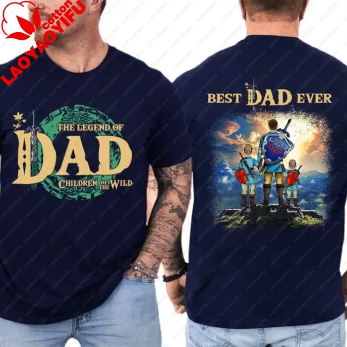 T-shirt personnalisé Legend of Dad Children of The Wild