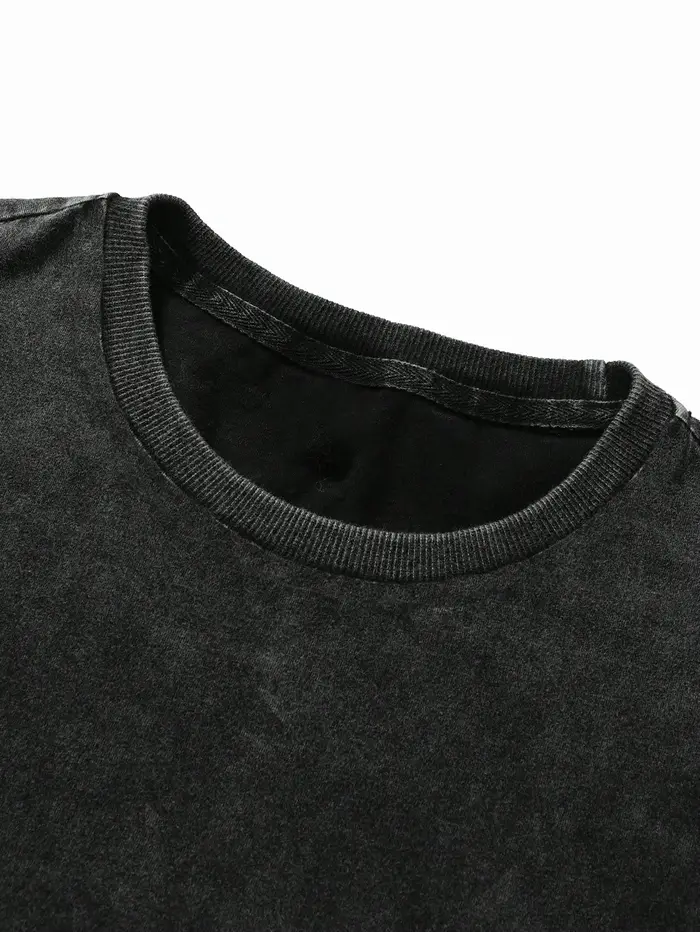 T-shirt décontracté pour homme en coton mélangé