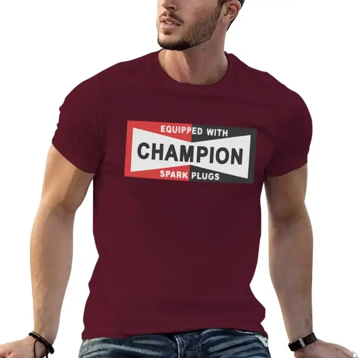 T-shirt graphique de basket-ball pour hommes, The Champion Spark Plugs Racing Once Up A Time in Holi