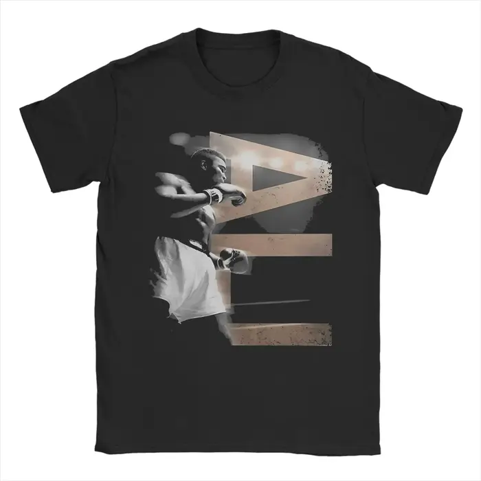 Muhammad-Ali T-Shirt en coton pour homme été esthétique t-shirts col rond loisirs T-Shirt surdimensi