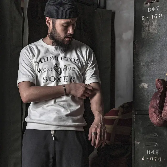Bronson Raglan-Boxer à manches courtes pour homme