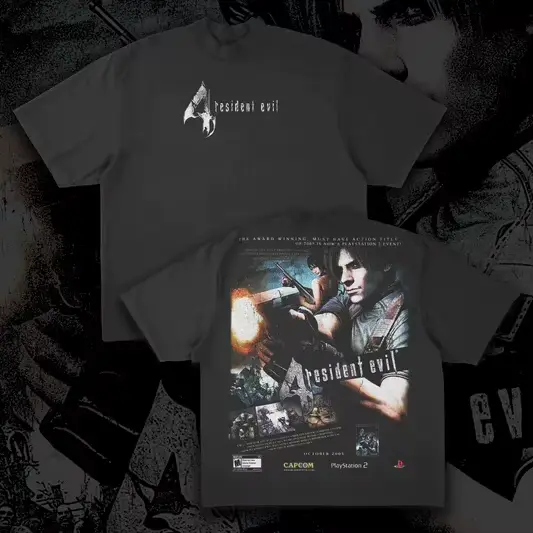 T-shirt Resident Evil Biohazard 3 en coton à manches courtes