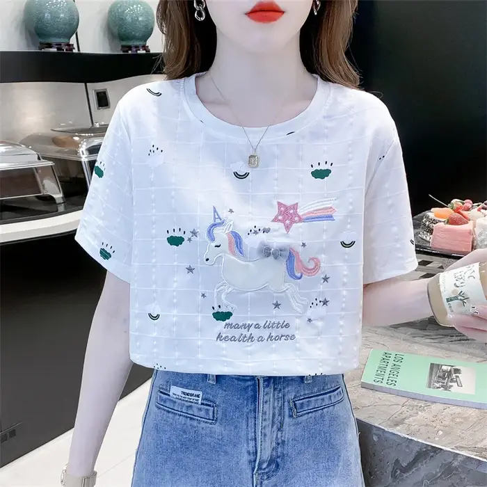 T-shirt à manches courtes pour femmes