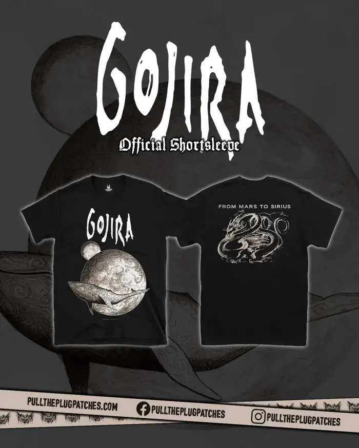 Gojira From Mars To Sirius T-shirt à manches courtes pour femmes et hommes, surdimensionné, en coton