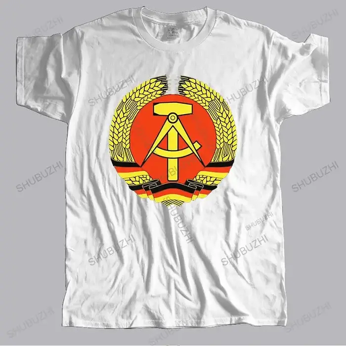 Offre spéciale hommes marque t-shirt été coton t-shirt Cool Stasi république démocratique allemande 