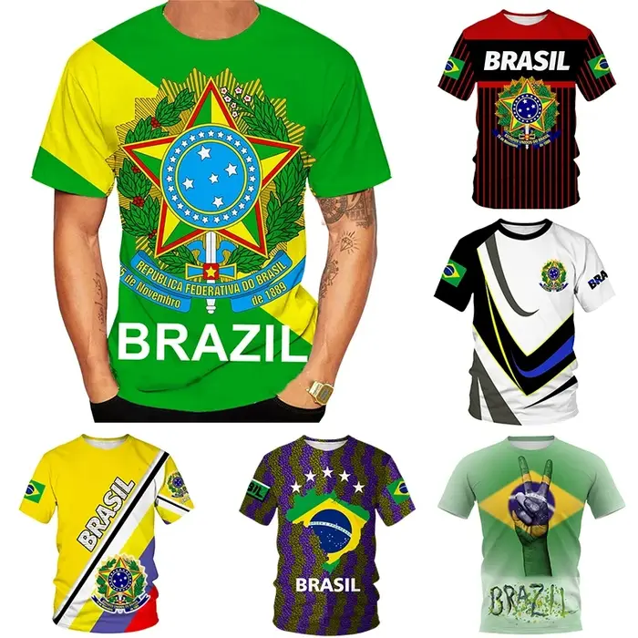 T-shirt graphique de sensation brésilienne pour hommes