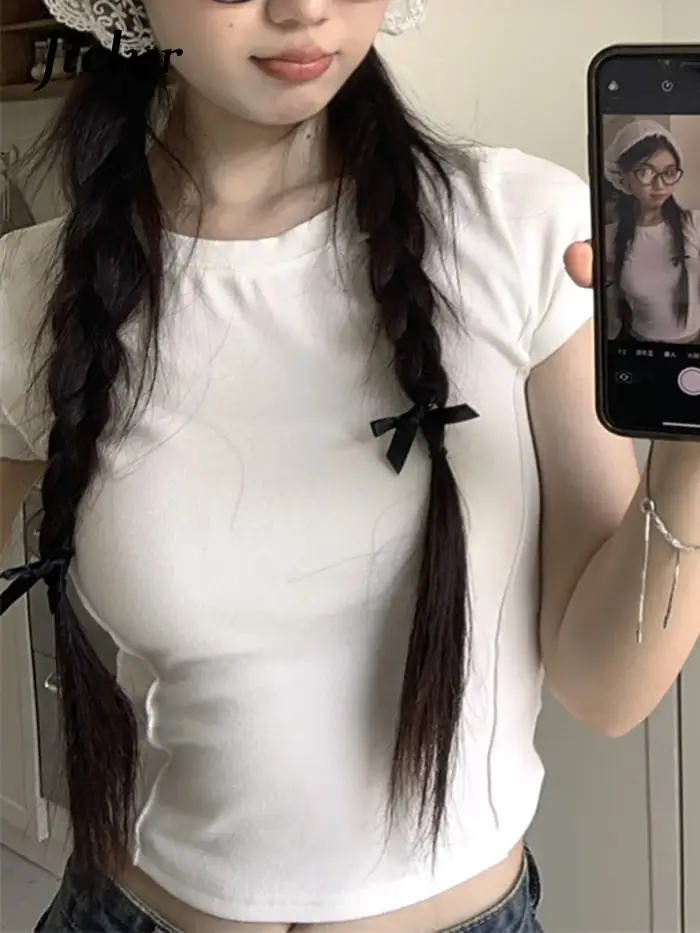 T-Shirt à col rond pour femmes