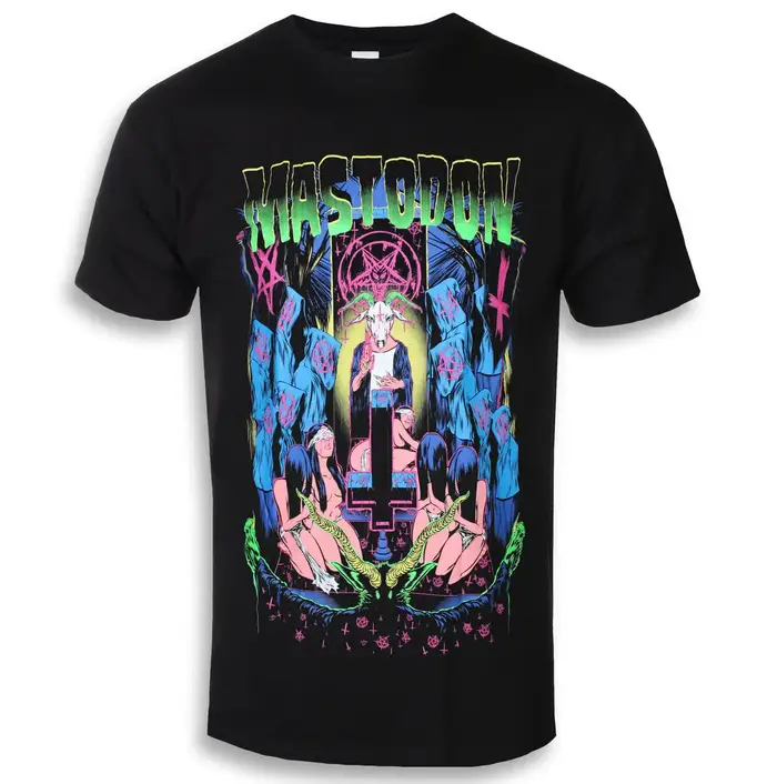 T-shirt en coton avec motif Mastodon, unisexe, à manches courtes, de marque, à la mode, de luxe, déc