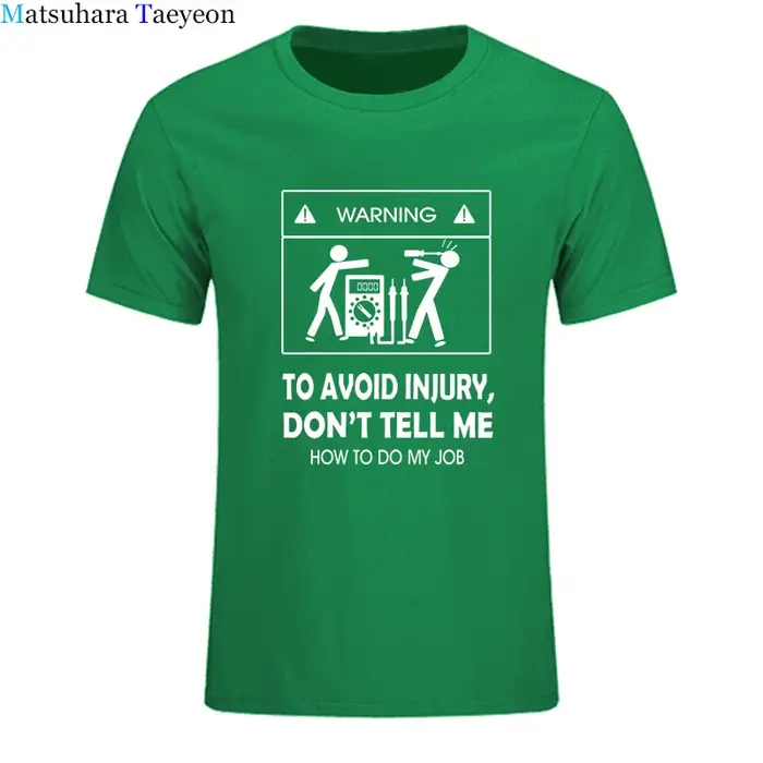 Nouveaux T-shirts 2026 – T-shirt cool « Ne me dites pas comment faire mon boulot » pour électricien