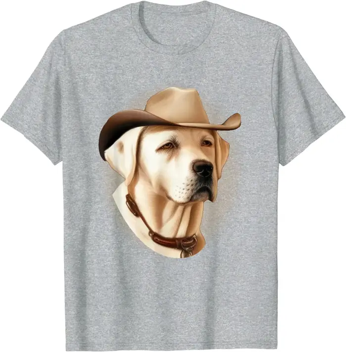T-shirt de cow-boy Sherif pour chien de labrador retriever