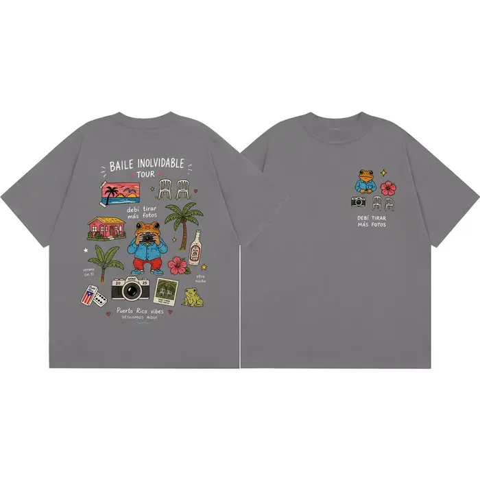 T-shirt Rapper Bad Bunny Debi Tirar Mas Fotos DTMF Album Merch