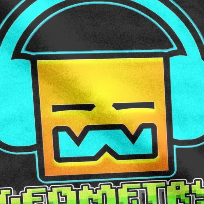 T-shirt Geometry Dash Vintage pour hommes et femmes