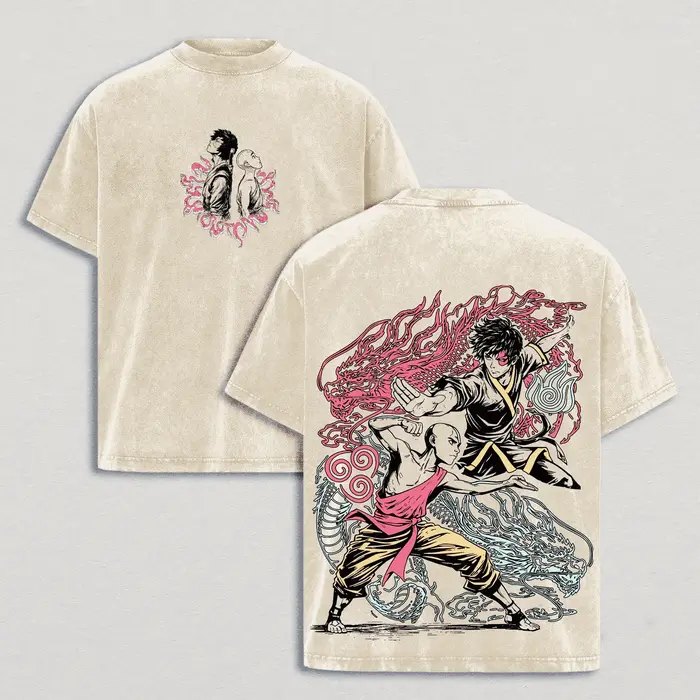 T-shirt imprimé Aang de l'anime Avatar: The Last Airbender