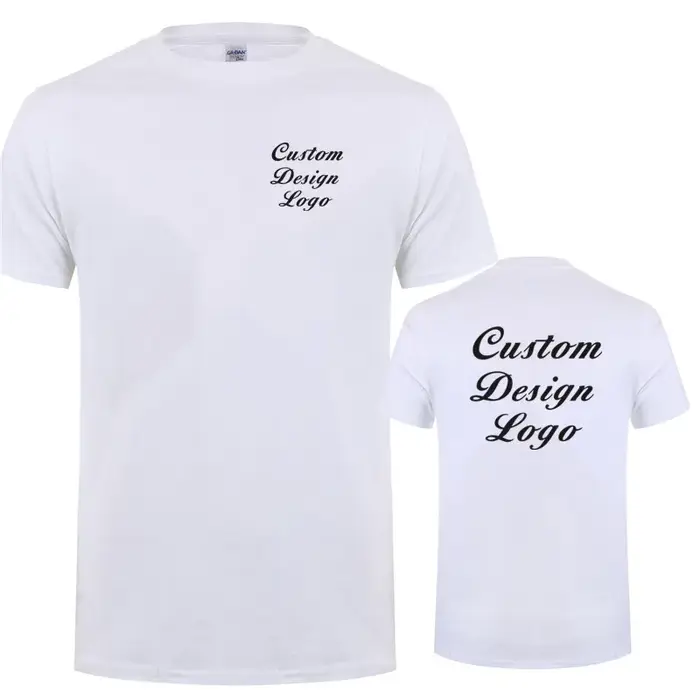Conception personnalisée t-shirt votre propre Logo hommes t-shirts occasionnels coton à manches cour