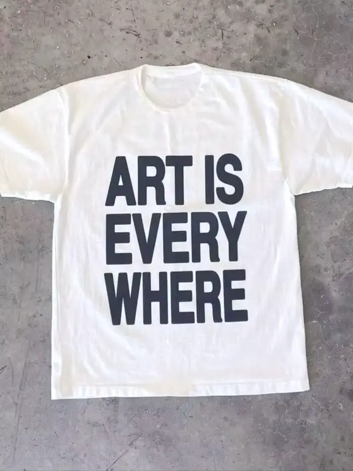 L'art est partout T-shirt graphique Vintage femmes Y2k Punk T-Shirt style décontracté femmes gothiqu